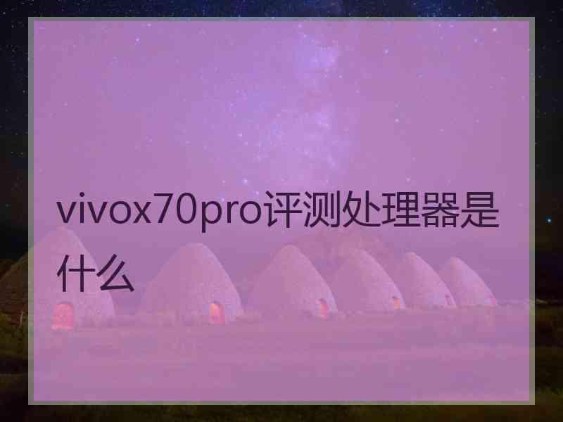 vivox70pro评测处理器是什么