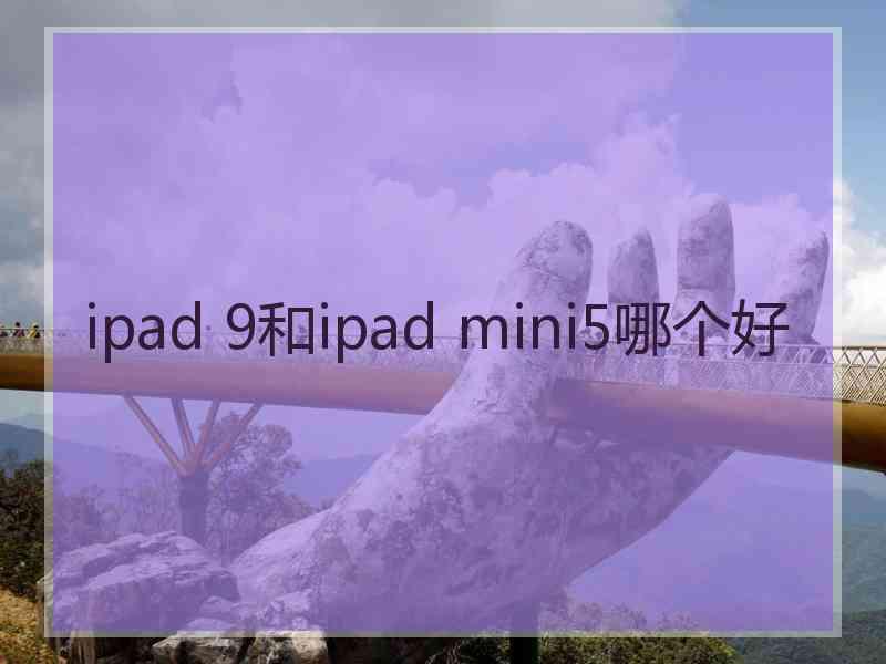 ipad 9和ipad mini5哪个好