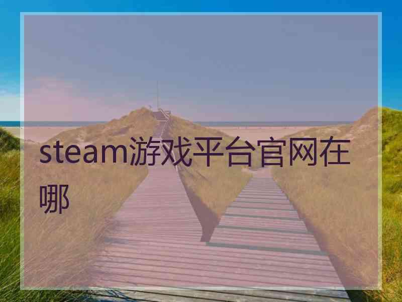 steam游戏平台官网在哪