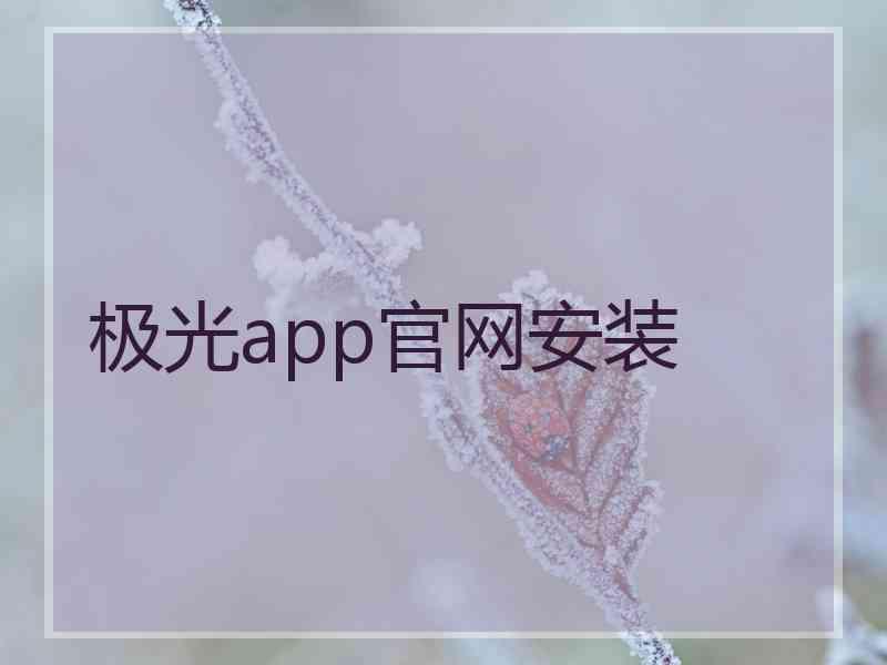 极光app官网安装