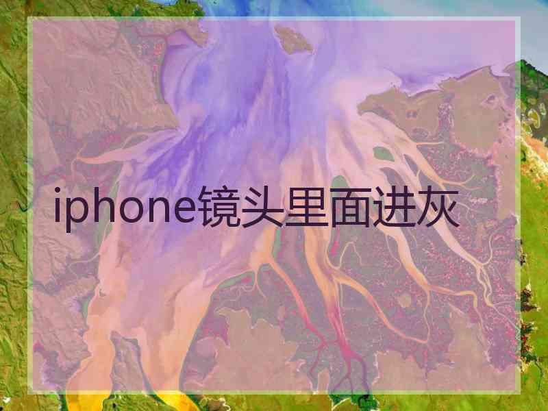 iphone镜头里面进灰