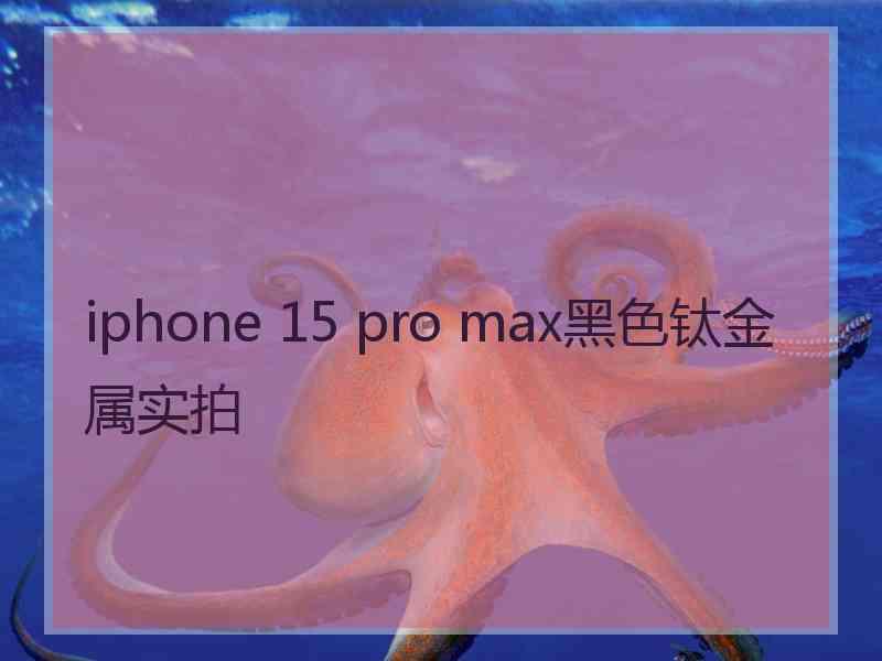 iphone 15 pro max黑色钛金属实拍