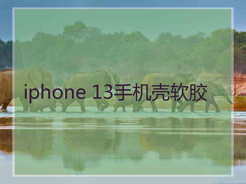 iphone 13手机壳软胶