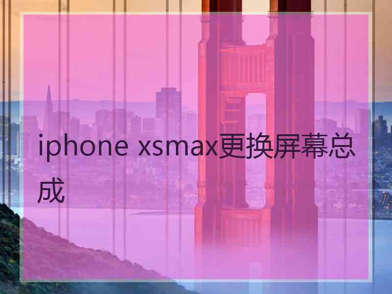 iphone xsmax更换屏幕总成