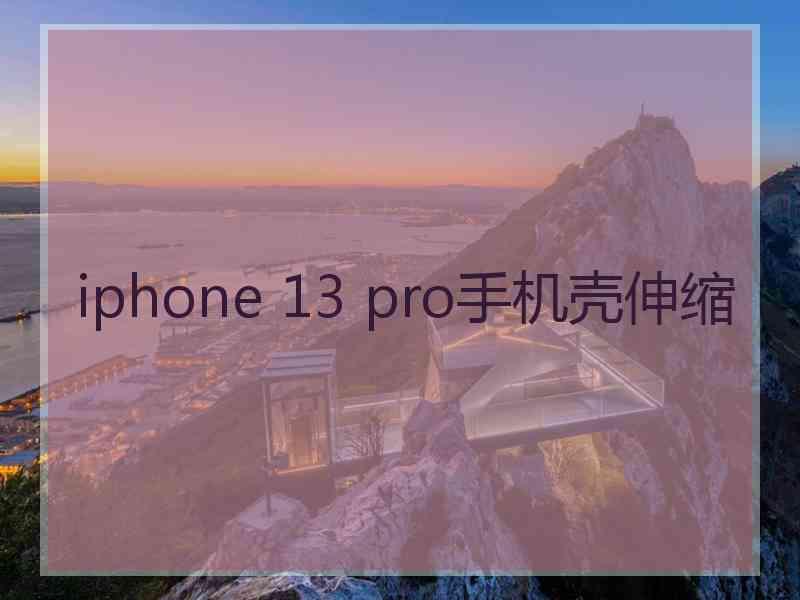 iphone 13 pro手机壳伸缩