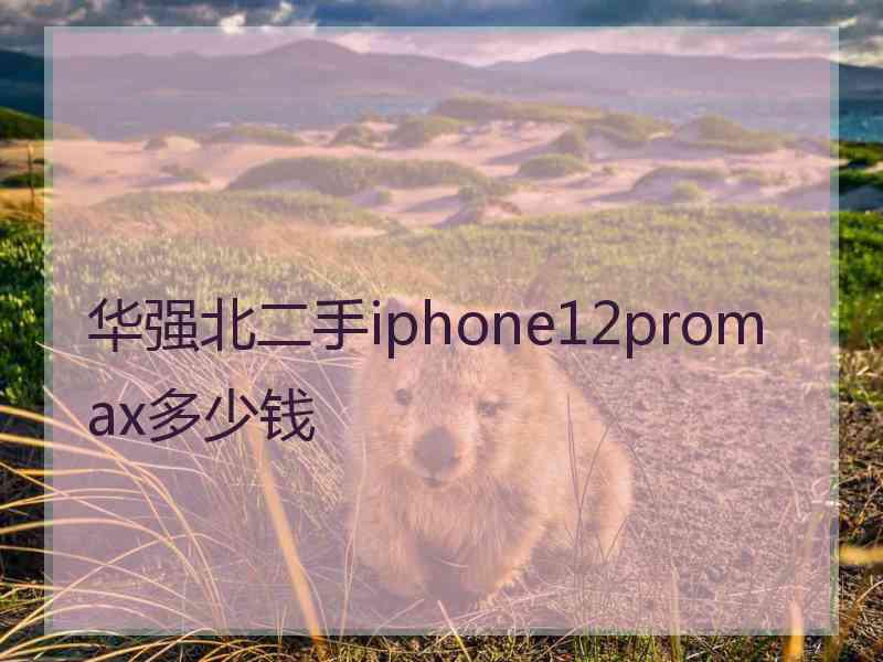 华强北二手iphone12promax多少钱