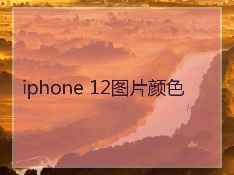 iphone 12图片颜色