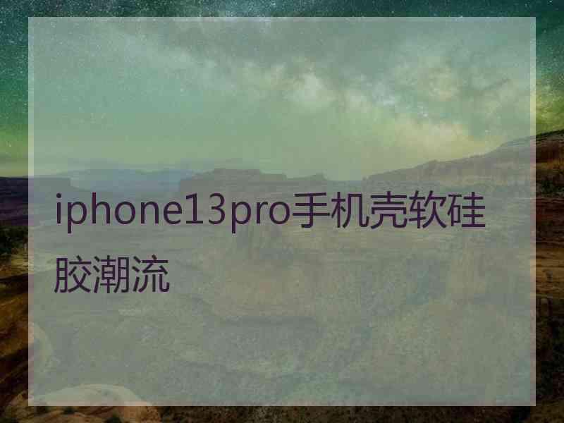 iphone13pro手机壳软硅胶潮流