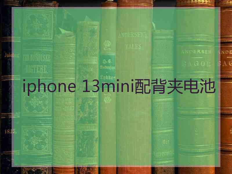 iphone 13mini配背夹电池