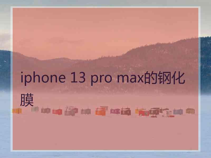 iphone 13 pro max的钢化膜