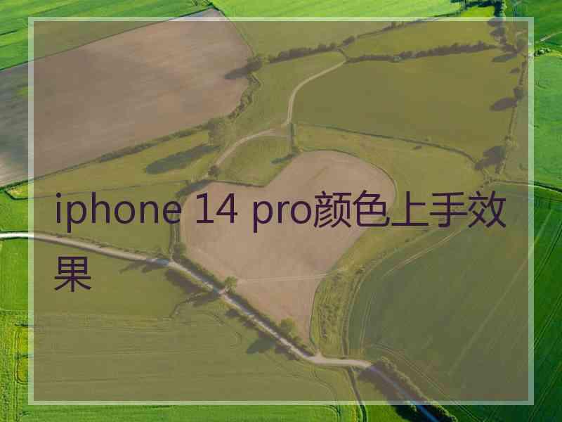 iphone 14 pro颜色上手效果