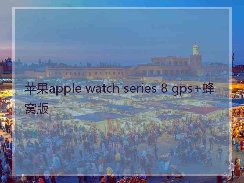 苹果apple watch series 8 gps+蜂窝版