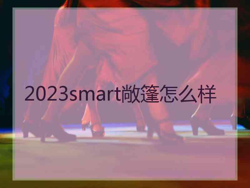 2023smart敞篷怎么样