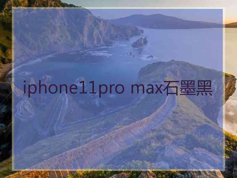 iphone11pro max石墨黑