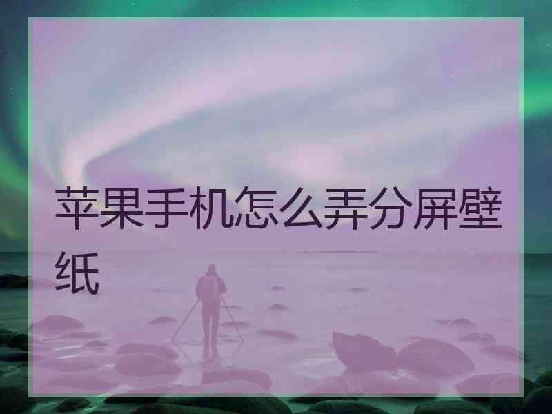 苹果手机怎么弄分屏壁纸