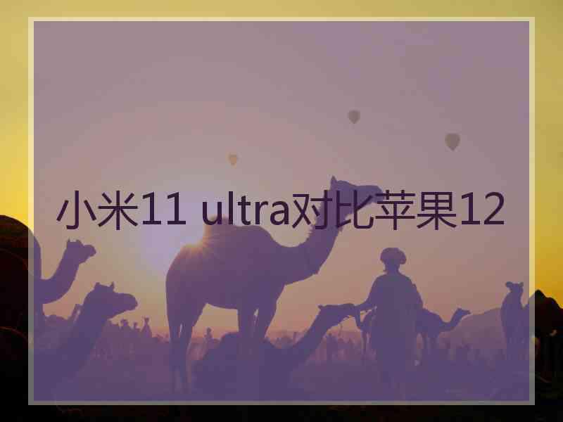 小米11 ultra对比苹果12