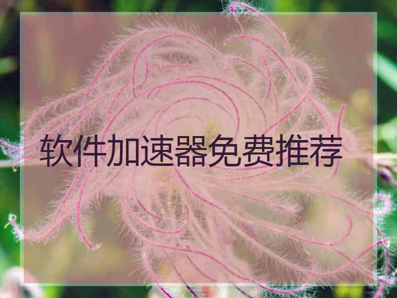 软件加速器免费推荐