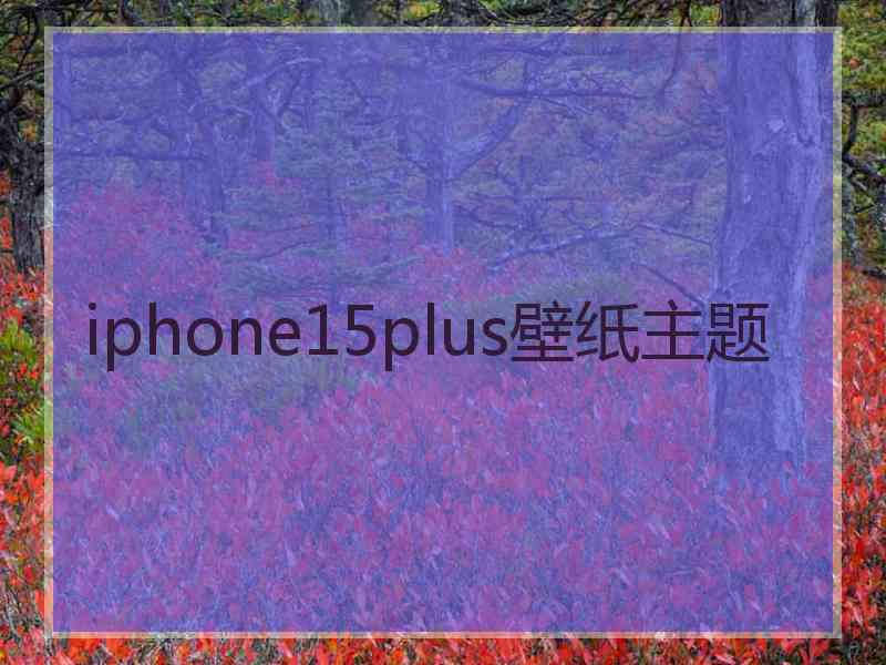 iphone15plus壁纸主题