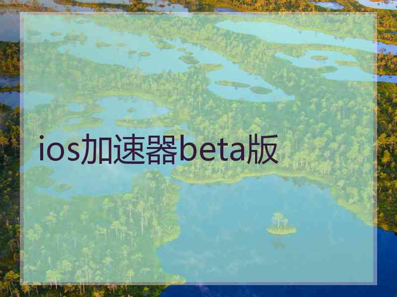 ios加速器beta版