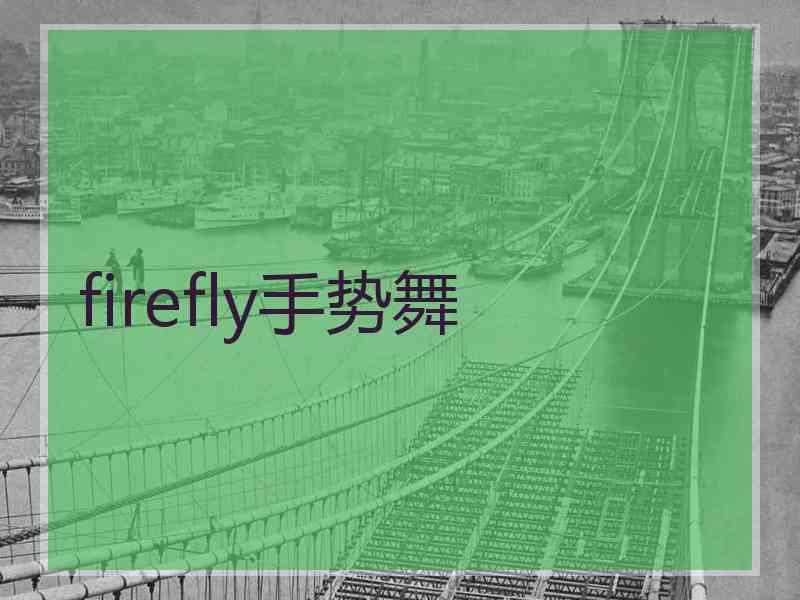 firefly手势舞