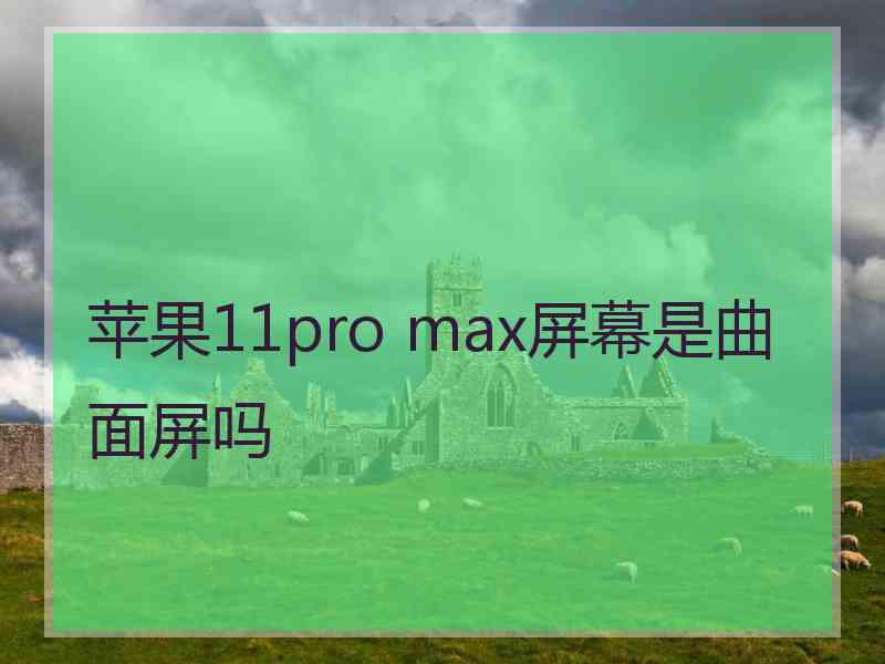 苹果11pro max屏幕是曲面屏吗