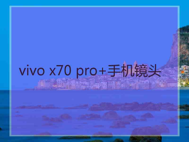 vivo x70 pro+手机镜头