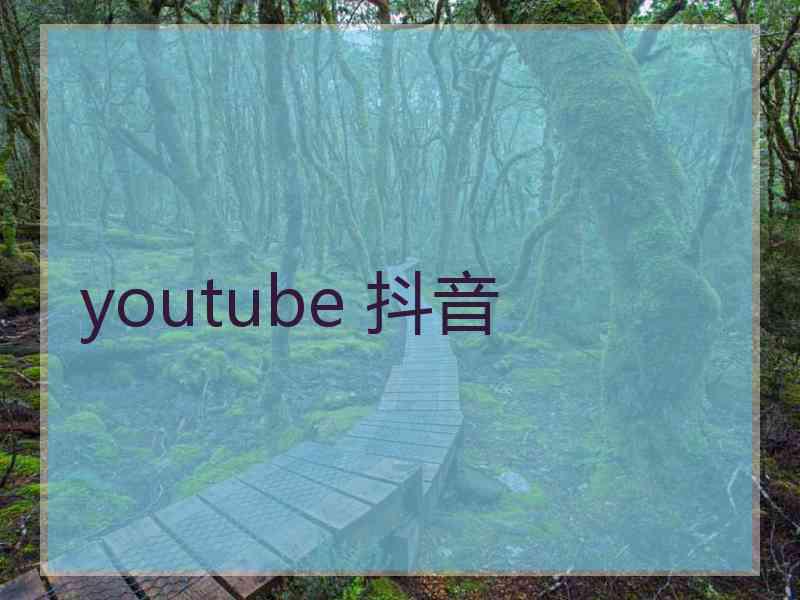 youtube 抖音