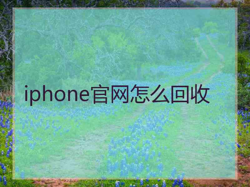 iphone官网怎么回收