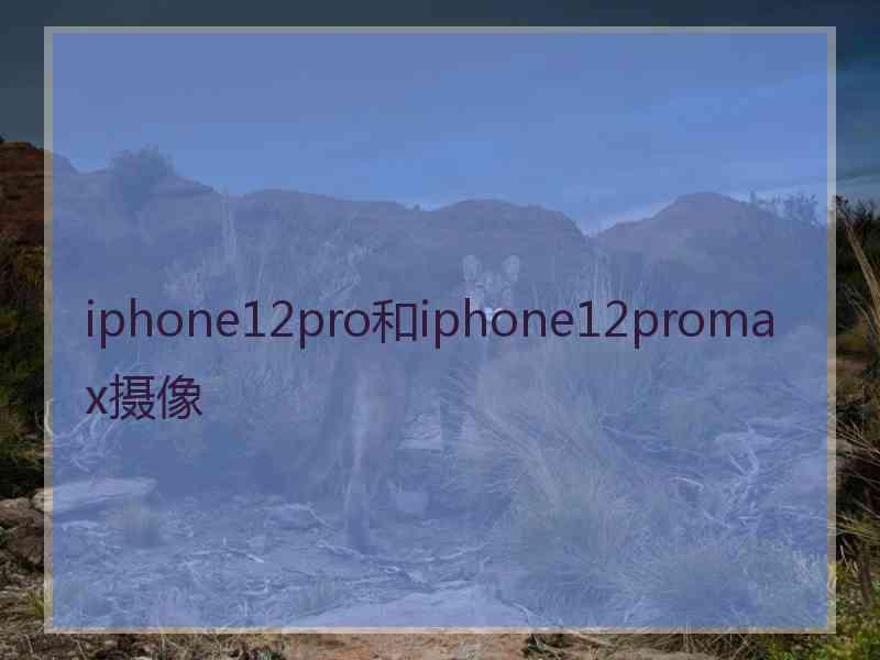 iphone12pro和iphone12promax摄像