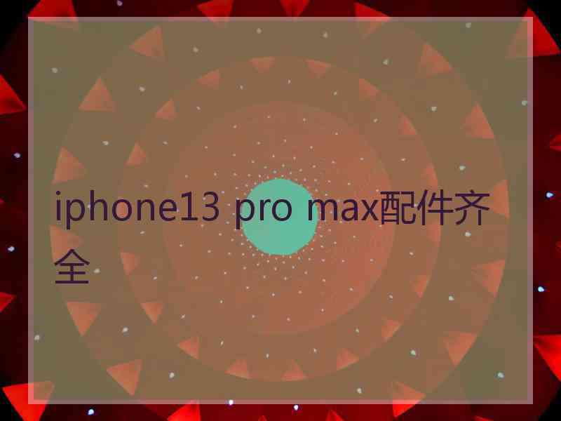 iphone13 pro max配件齐全