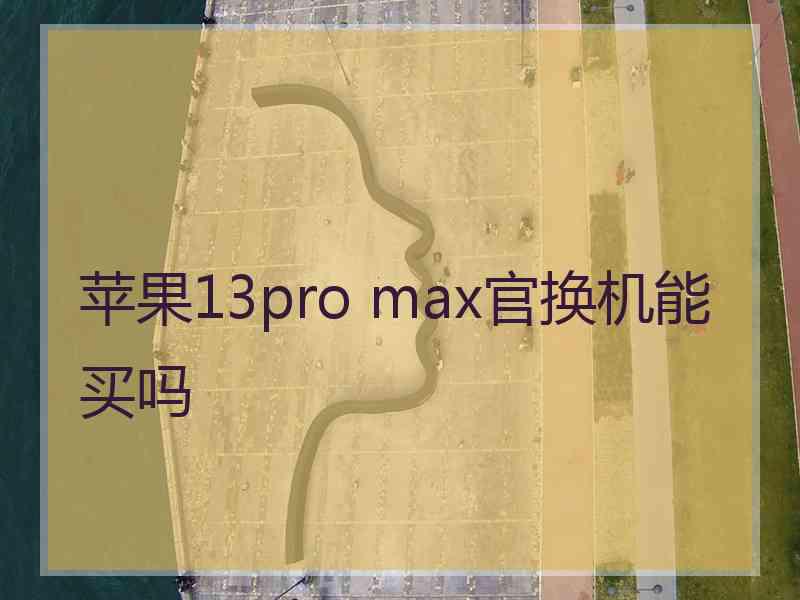 苹果13pro max官换机能买吗