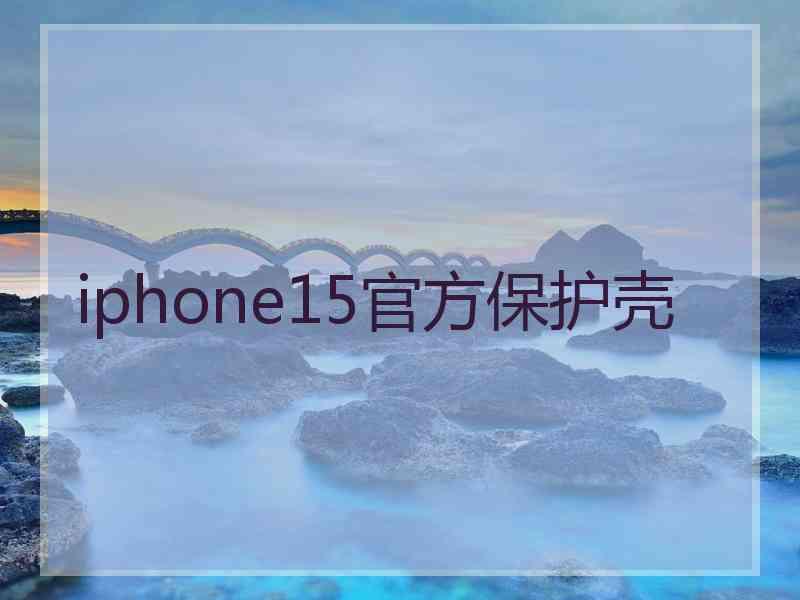 iphone15官方保护壳