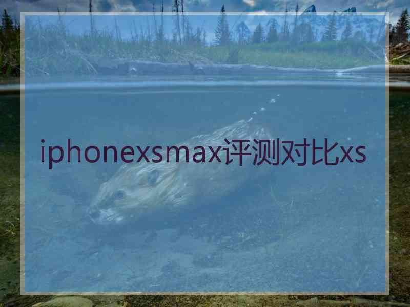 iphonexsmax评测对比xs