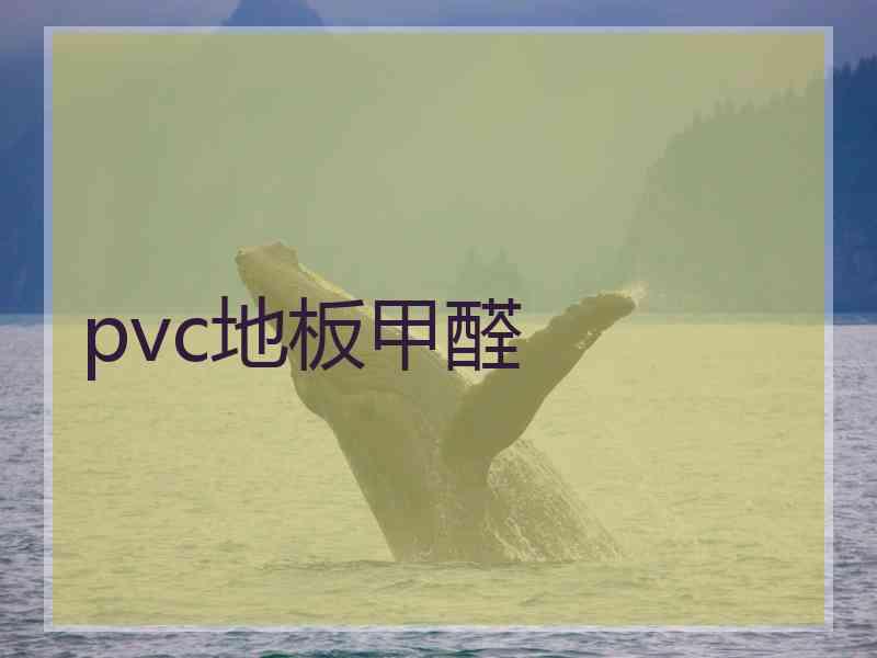 pvc地板甲醛