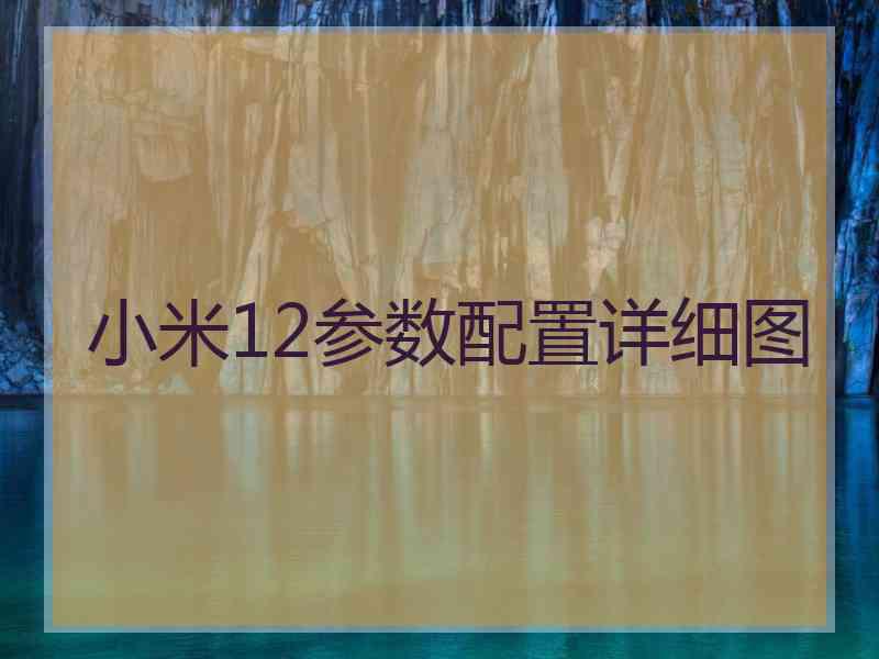 小米12参数配置详细图