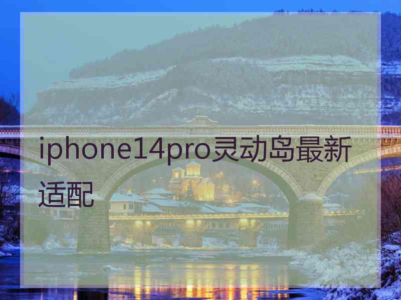 iphone14pro灵动岛最新适配