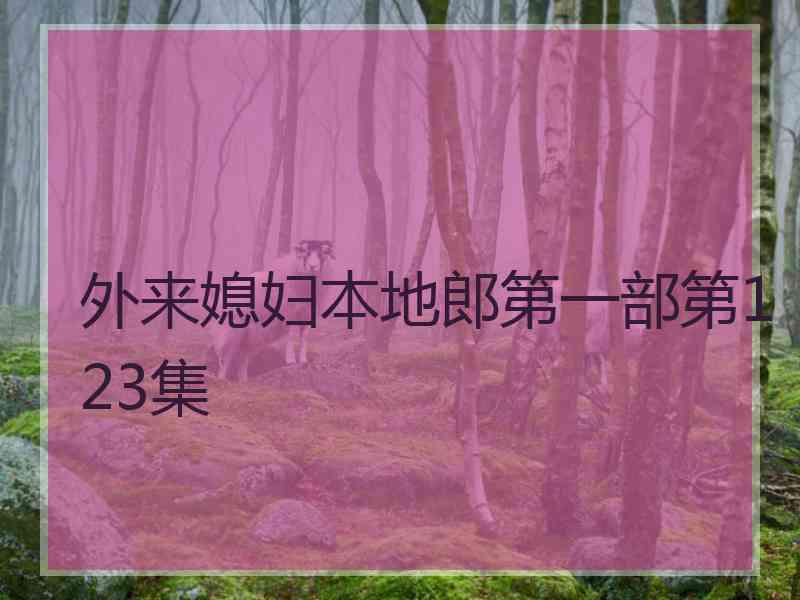 外来媳妇本地郎第一部第123集