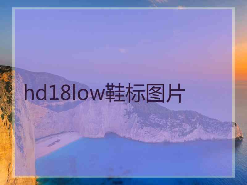 hd18low鞋标图片