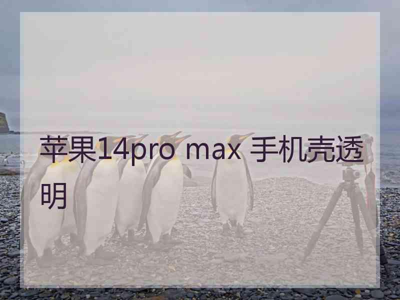 苹果14pro max 手机壳透明