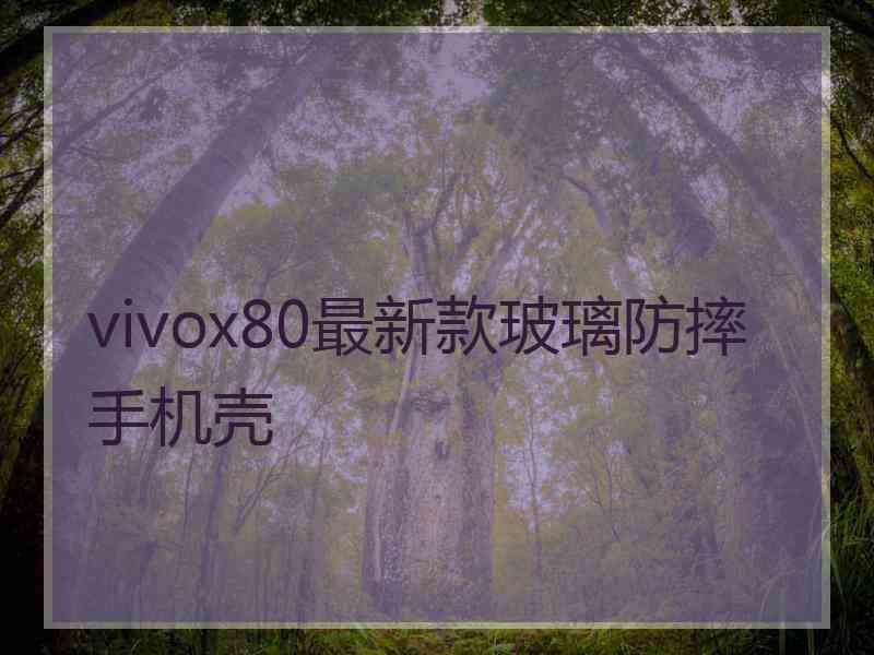 vivox80最新款玻璃防摔手机壳