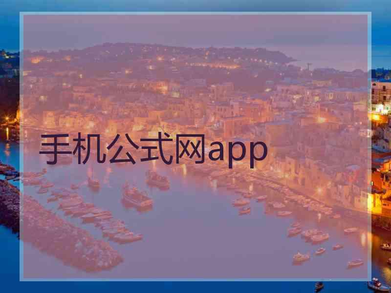 手机公式网app