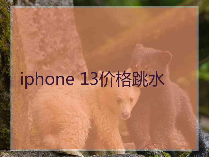 iphone 13价格跳水