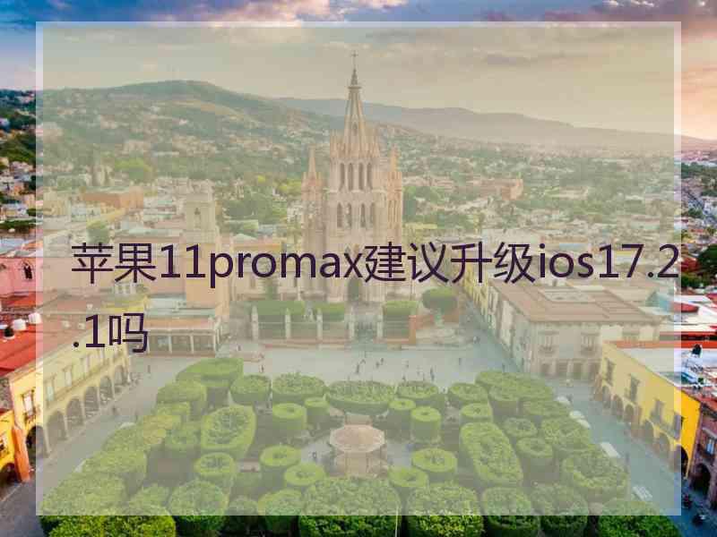 苹果11promax建议升级ios17.2.1吗