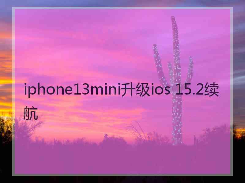 iphone13mini升级ios 15.2续航