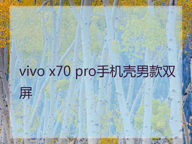 vivo x70 pro手机壳男款双屏