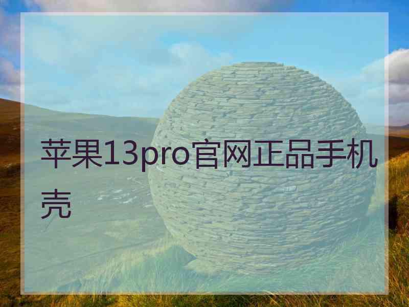 苹果13pro官网正品手机壳