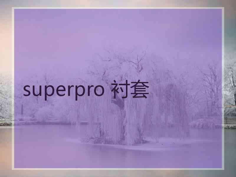 superpro 衬套