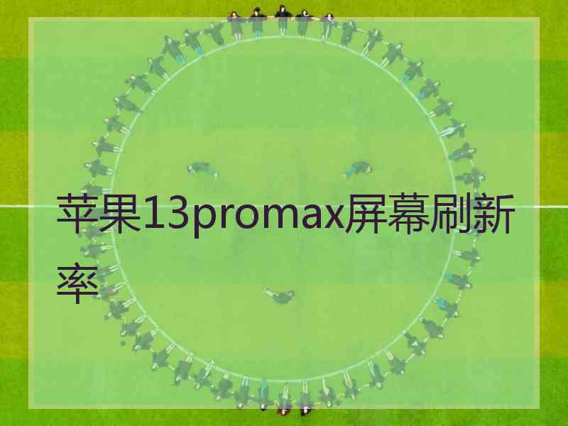 苹果13promax屏幕刷新率