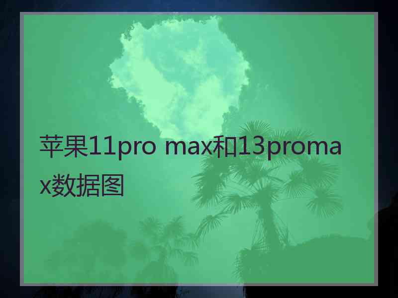 苹果11pro max和13promax数据图