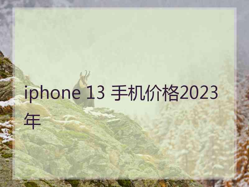 iphone 13 手机价格2023年